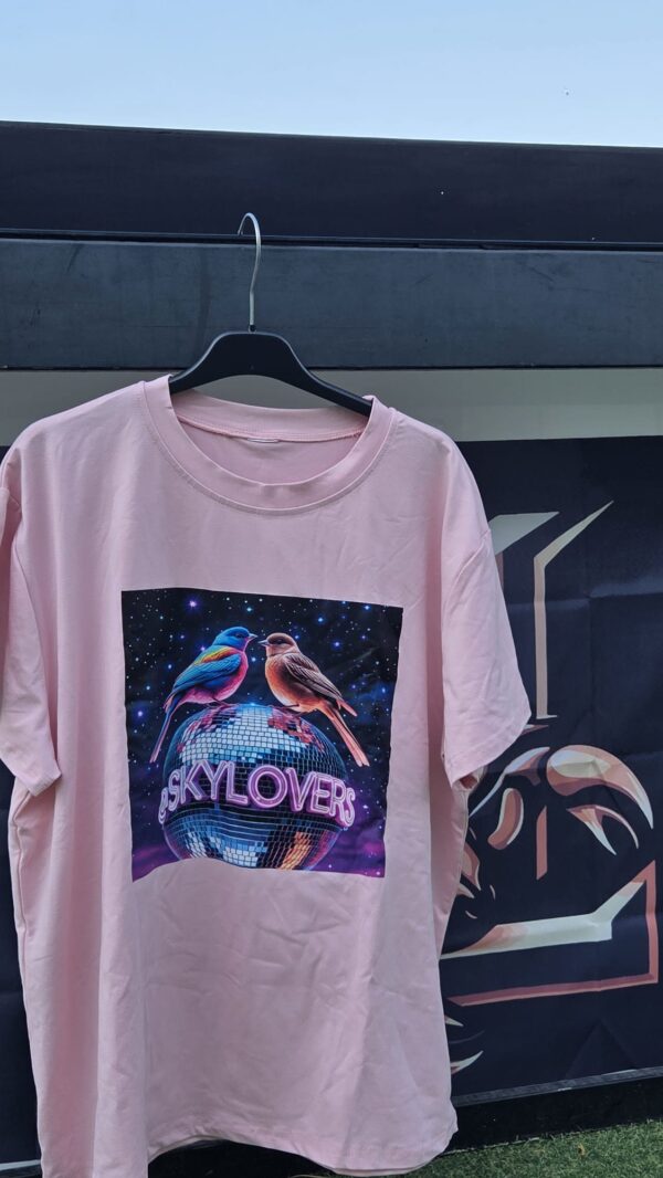 Camiseta “Rosa Disco Birds”